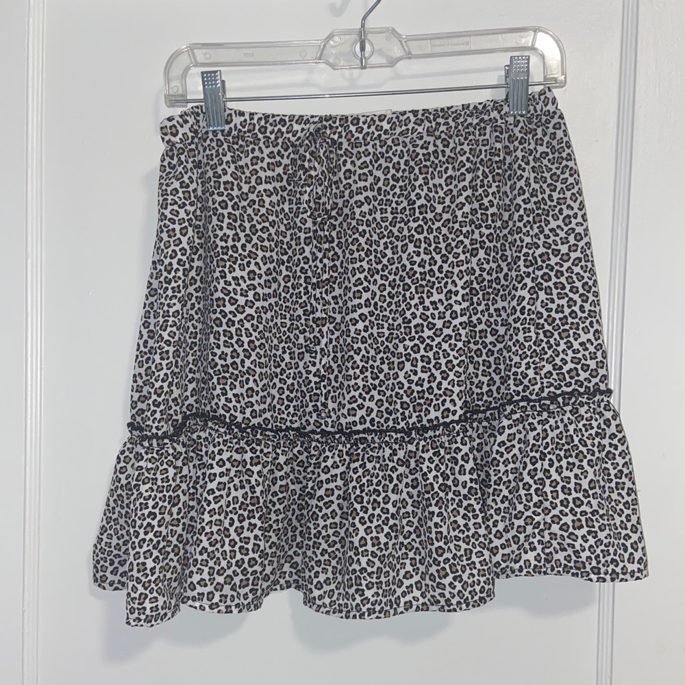 Leopard print skirt